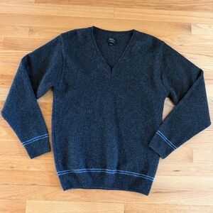 Harry Potter V-Neck Charcoal Gray Lambswool Sweater Size M/L